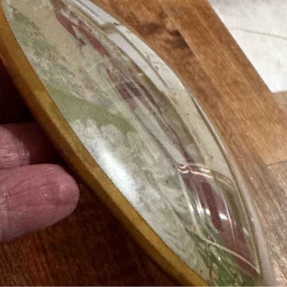 Vintage 1948 Bubble Glass Wall Plaque Jesus the GoodShepherd Christian Art - Picture 4 of 8